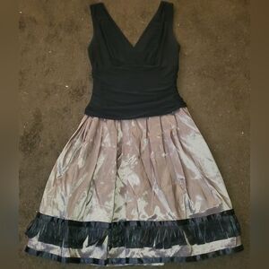 Elegant Black and Tan Women's Dress